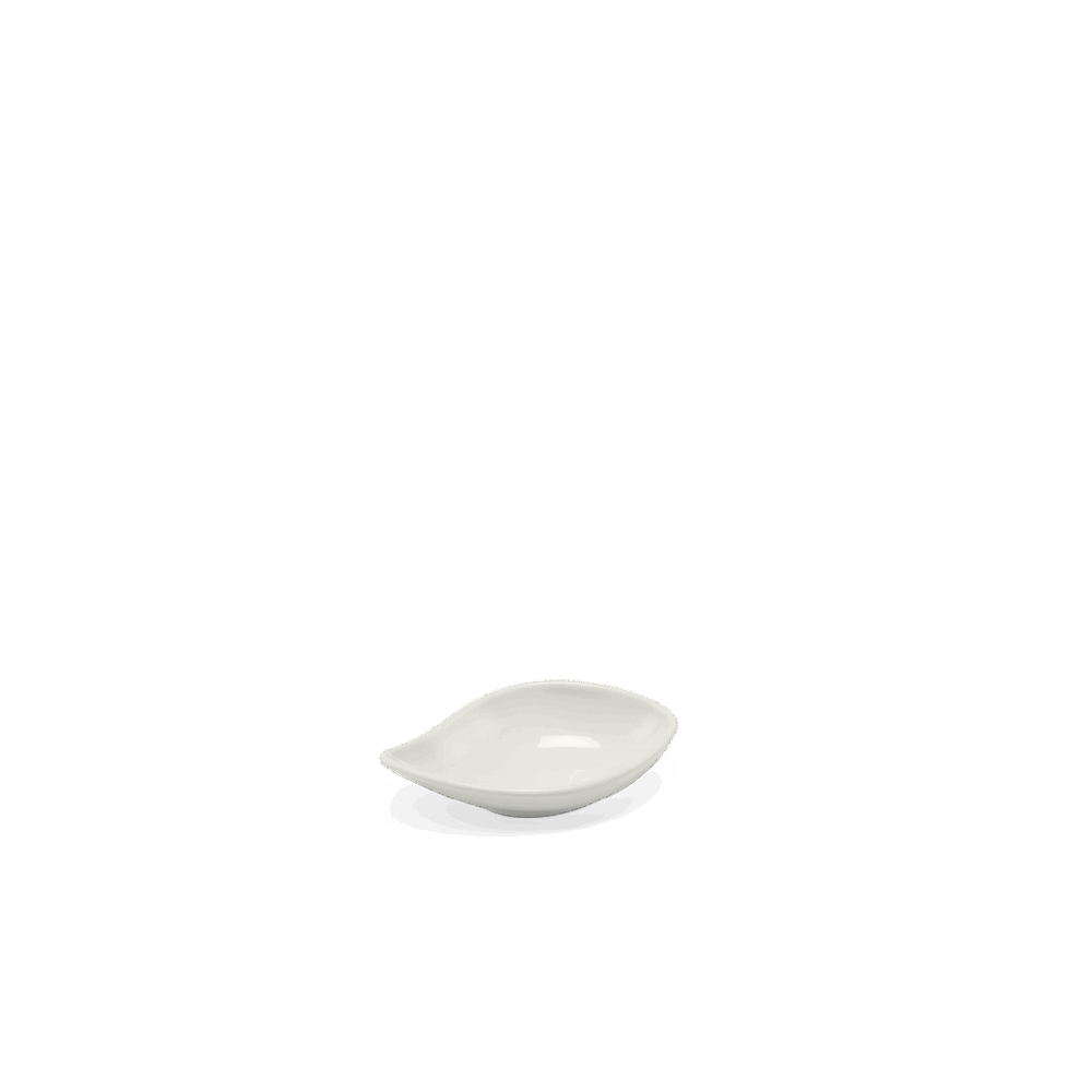 Chén chấm hình Chiếc Lá 9 cm - Misc Assortment Lys - Trắng Ngà A001_640916000gomminhlong.com