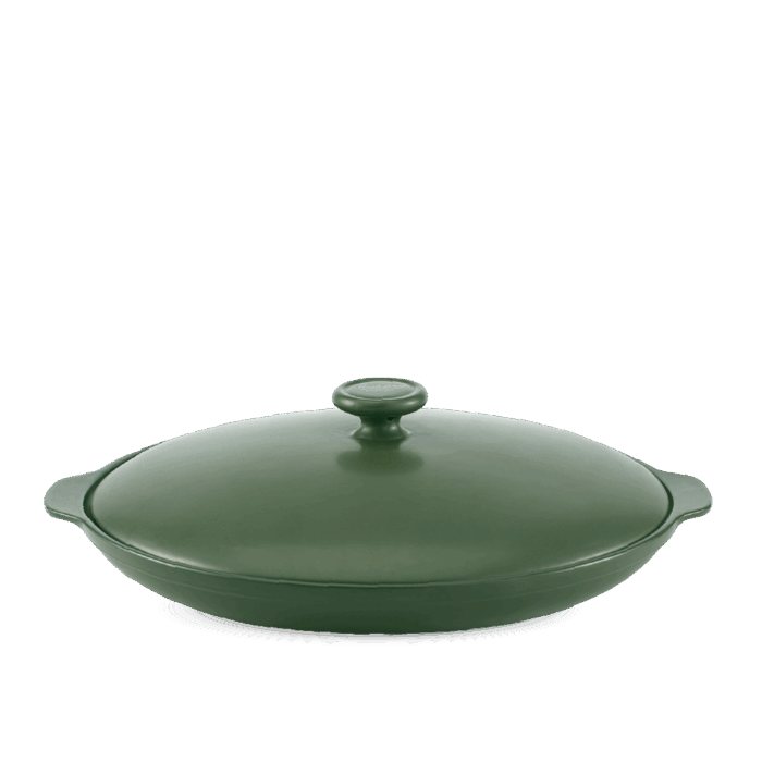 Chảo chiên dưỡng sinh 35cm + nắp - HealhyCook - Xanh rêu A001_663522464gomminhlong.com