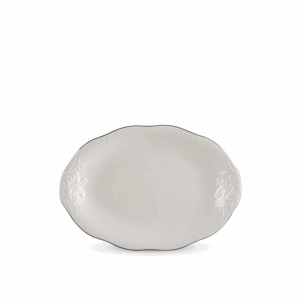 Dĩa oval - Đài Các IFP - Chỉ Bạch Kim A001_052517043gomminhlong.com