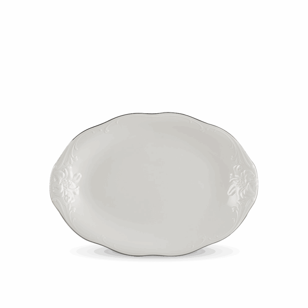 Dĩa oval - Đài Các IFP - Chỉ Bạch Kim A001_052517043gomminhlong.com