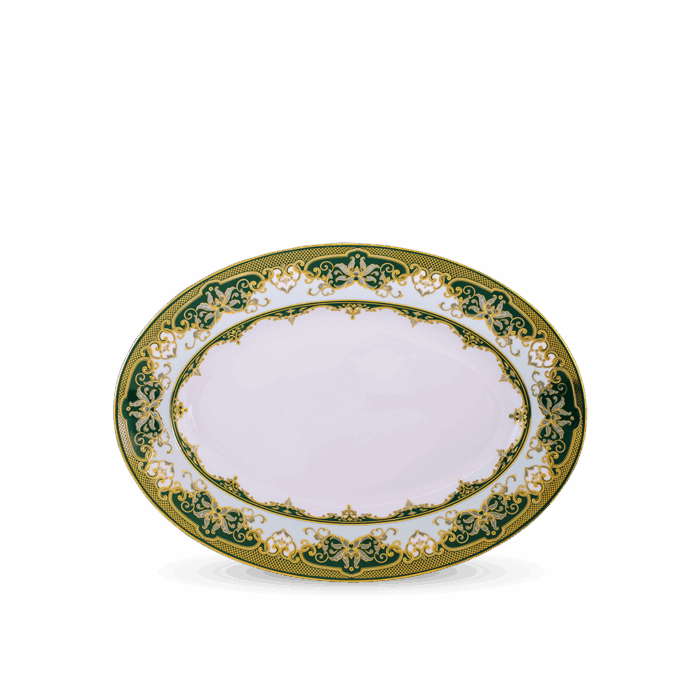  Dĩa oval 37 cm - Hoàng Cung - Sen Ngọc Bích A001_053712487gomminhlong.com