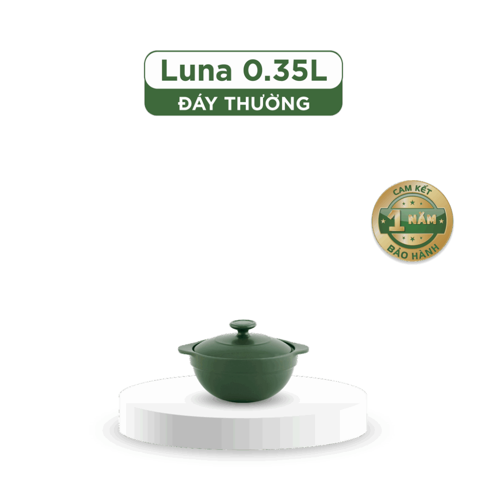 Nồi dưỡng sinh Luna 0.35L + nắp - Healthycook - Xanh Rêu A001_213583464gomminhlong.com