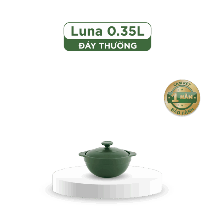  Nồi dưỡng sinh Luna 0.35L + nắp - Healthycook - Xanh Rêu A001_213583464gomminhlong.com
