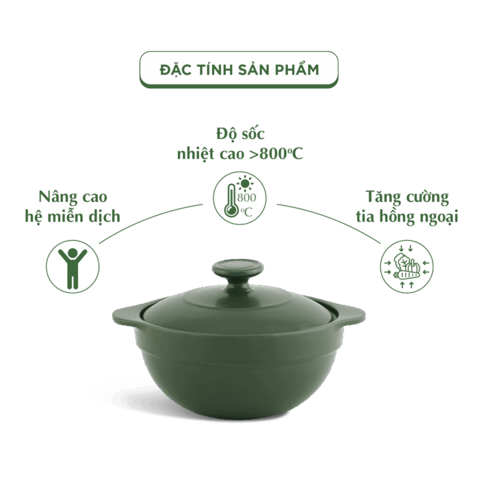  Nồi dưỡng sinh Luna 0.35L + nắp - Healthycook - Xanh Rêu A001_213583464gomminhlong.com