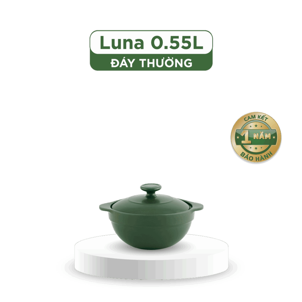 Nồi dưỡng sinh Luna 0.55L + nắp - Healthy Cook - Xanh Rêu A001_215583464gomminhlong.com