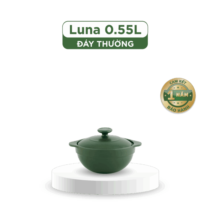  Nồi dưỡng sinh Luna 0.55L + nắp - Healthy Cook - Xanh Rêu A001_215583464gomminhlong.com