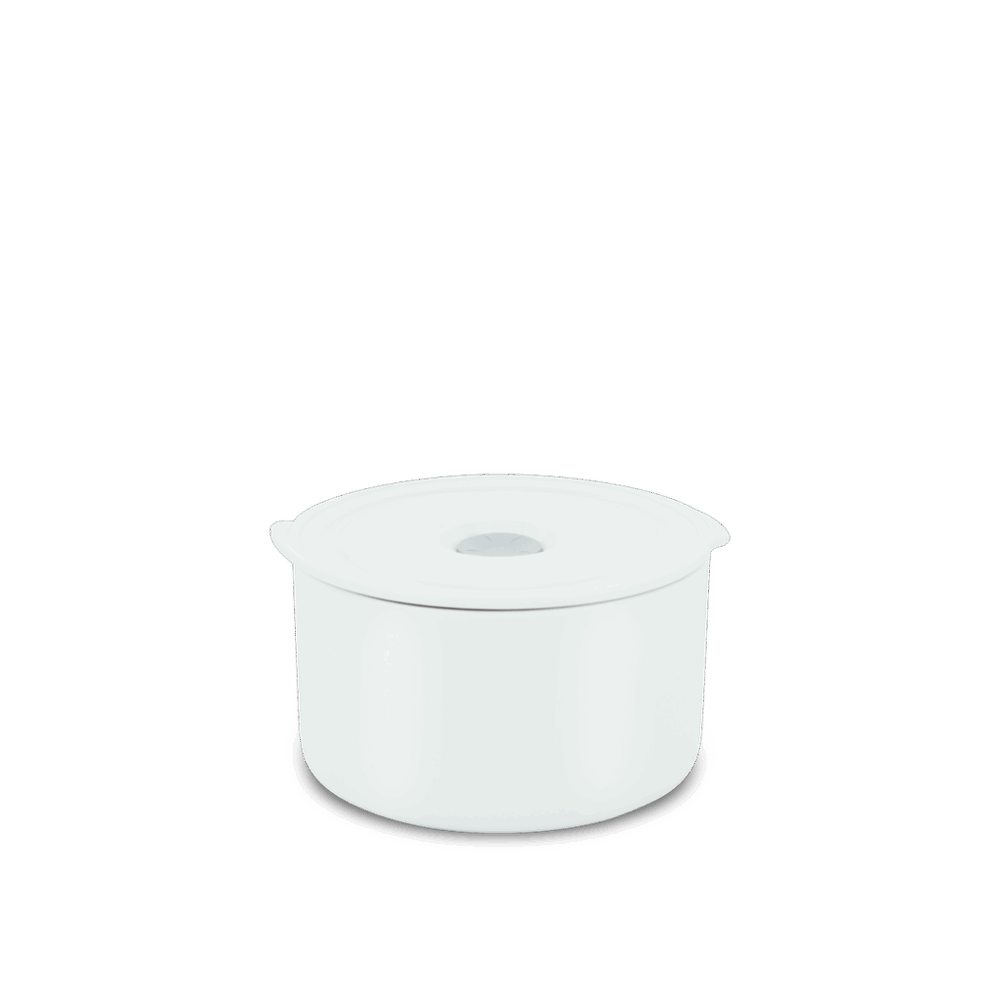 Hộp dưỡng sinh tròn đựng thực phẩm 15 cm + nắp (K) - Dưỡng Sinh - Trắng A001_211532000Kgomminhlong.com