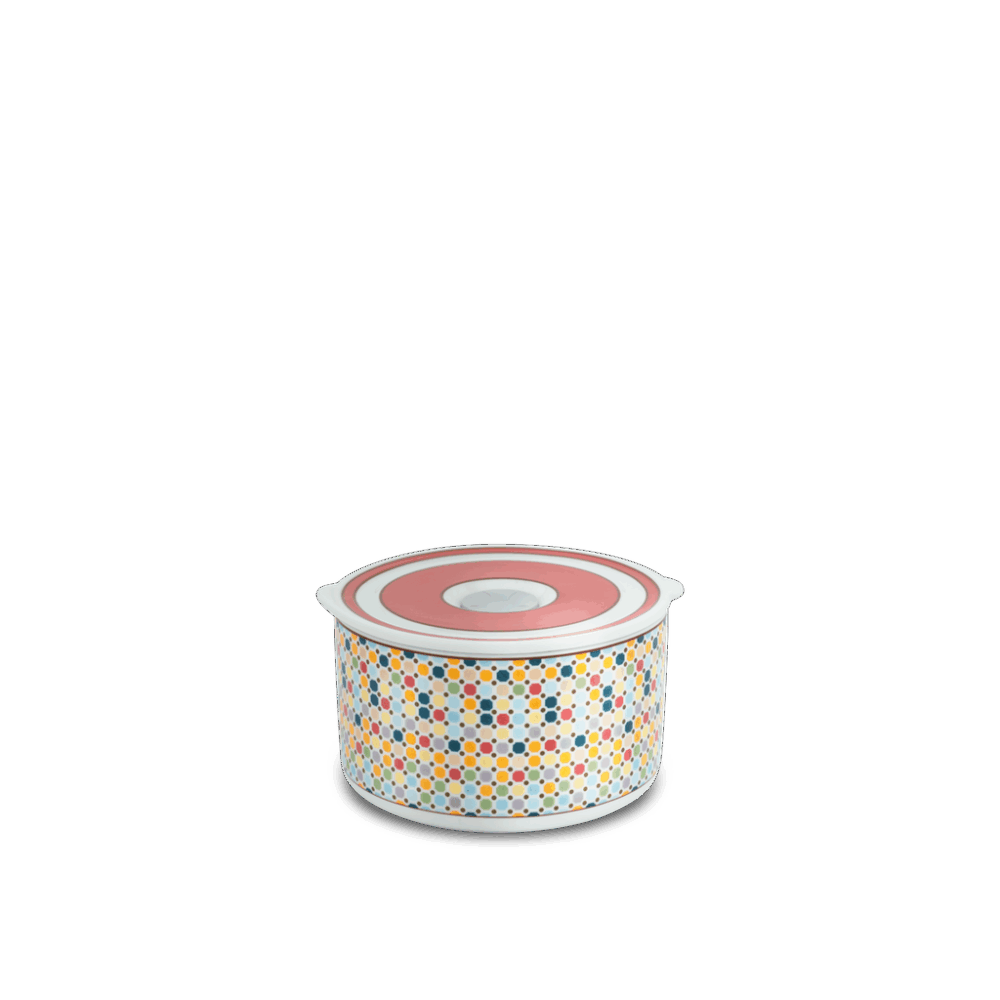 Hộp dưỡng sinh tròn đựng thực phẩm 13 cm + nắp (K) - Dưỡng Sinh - Mosaic A001_211332LTDKgomminhlong.com