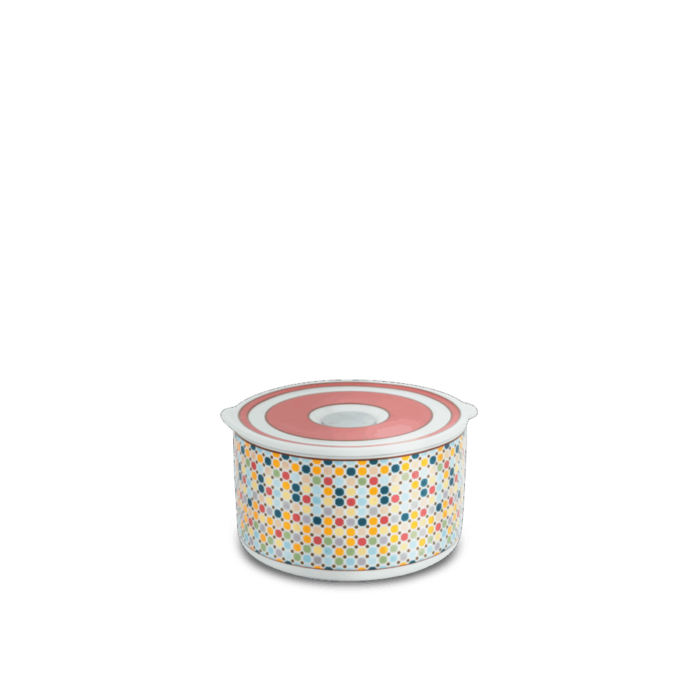 Hộp dưỡng sinh tròn đựng thực phẩm 13 cm + nắp (K) - Dưỡng Sinh - Mosaic A001_211332LTDKgomminhlong.com