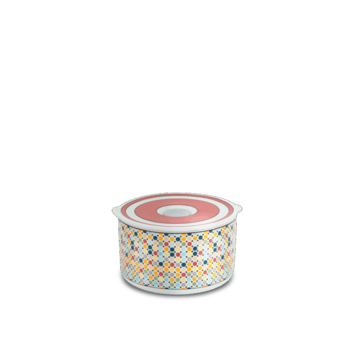 Hộp dưỡng sinh tròn đựng thực phẩm 13 cm + nắp (K) - Dưỡng Sinh - Mosaic A001_211332LTDKgomminhlong.com