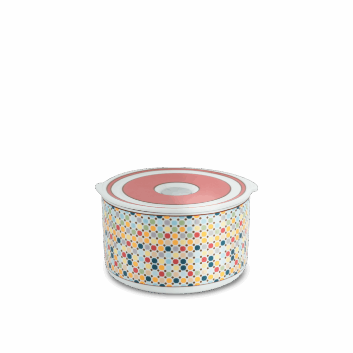 Hộp dưỡng sinh tròn đựng thực phẩm 15 cm + nắp (K) - Dưỡng Sinh - Mosaic A001_211532LTDKgomminhlong.com