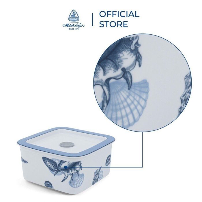  Hộp dưỡng sinh vuông đựng thực phẩm 15 cm + nắp - Dưỡng Sinh - Đại dương A001_211566479gomminhlong.com
