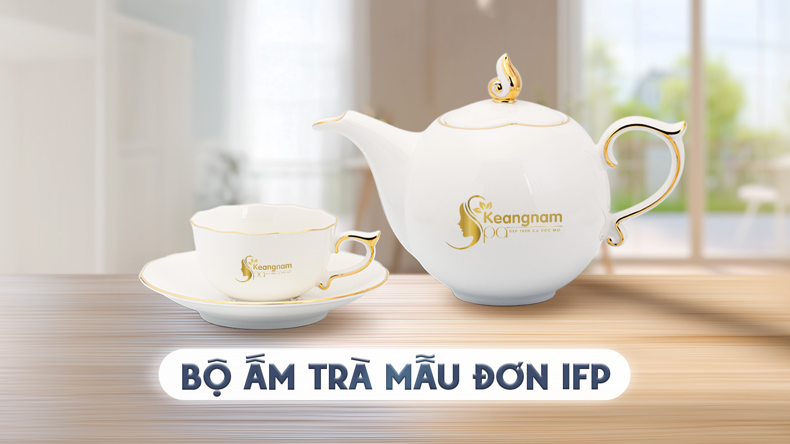 Bộ ấm trà Mẫu Đơn IFP