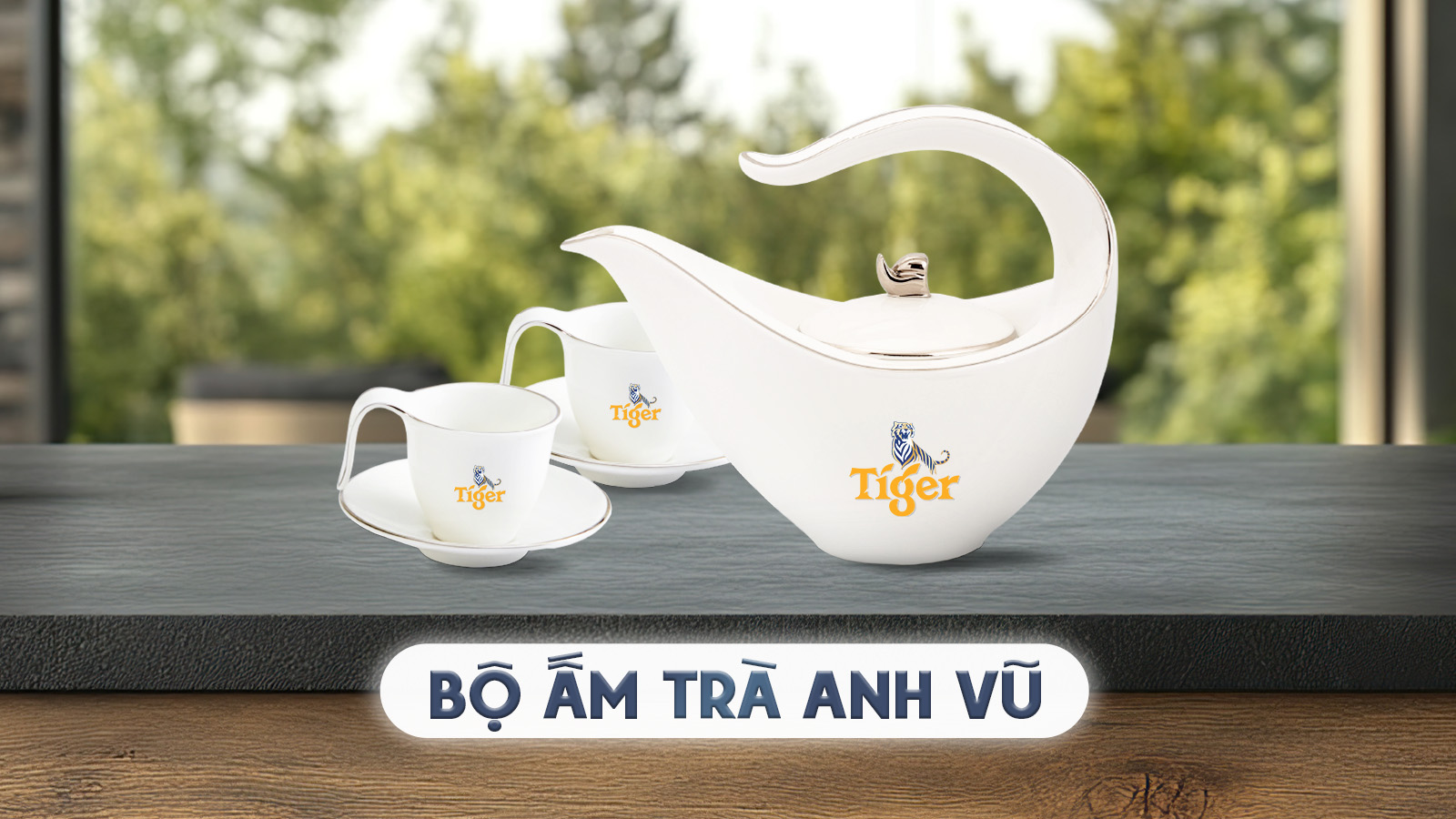 Bộ ấm trà Anh Vũ